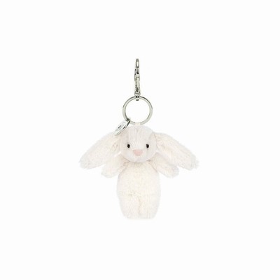 Jellycat Bashful Bunny Cream Bag Charm USA | 59246GBJV